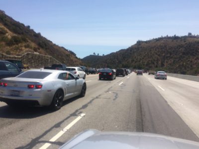 405 Traffic at 2 PM on a Saturday